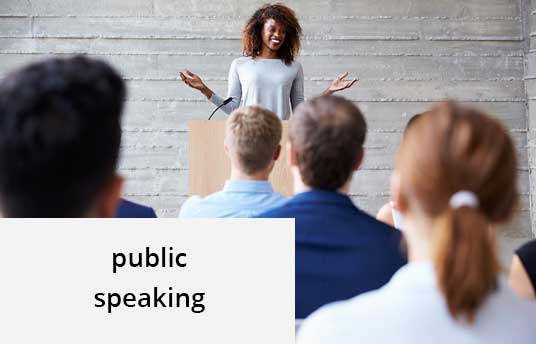 the yellow couch - public speaking